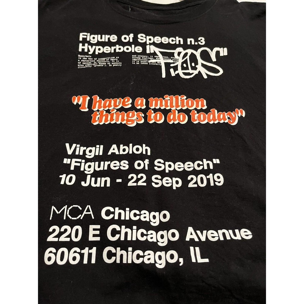 Champion Figures Of Speech Virgil Abloh Mca Shirt… - image 2